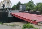 Lockwood’s roll on – roll off barge is fitted with a ramp